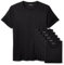 Amazon Essentials Men's Cotton Crew Neck Undershirts, Versatile Soft Basics, Pack of 6, Black, X-Large