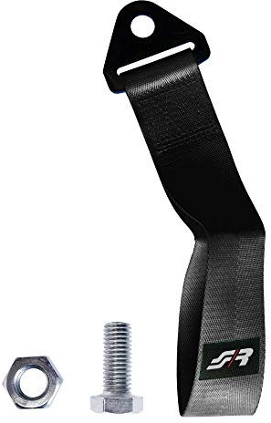 Simoni Racing UTSN Cinghia di Traino in tessuto fino a 3 tonnellate di portata, Nero