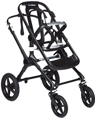 Bugaboo Cochecito Negro Standard Stroller, 4 Ruedas, 10.54 kg, 22.6 kg Máximo, EN 1888, Incluye Marco, Estructura, Asiento, Ruedas