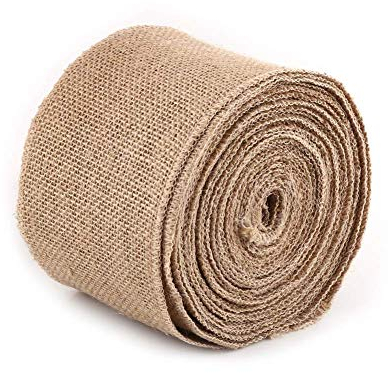 10M Jute Tischläufer, Jute Table Runner, Jute Ribbon Juteband Roll für Weihnachten Deko Hochzeit Party Dekoration Wohnkultur(10CM)