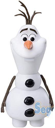 Pupazzo Schneemann Olaf Schnee Charakter Figur Kunststoff 23cm Eisfilm Original Big Figure