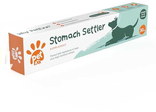 PetExx Stomach Settler, Fast-acting Probiotic paste - Diarrhoea & Upset Stomach Relief for cats & dogs - 30ml syringe - one dose per day - UK manufacture