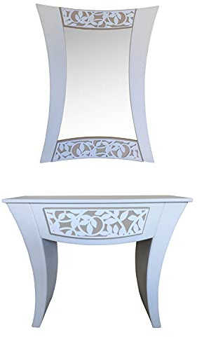 oggettando Consolle con specchiera Modello Roberta arredo Soggiorno Salotto Camera da Letto Cucina da Ingresso Ufficio Bar Ristorante Regali utili, Originali e a Prezzi Bassi