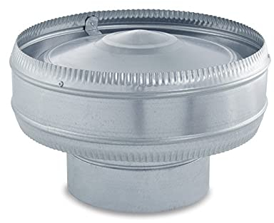 CAEXVEN Sombrerete Antirevocante 120mm Galvanizado | Sistema Anti-Retorno CAEXVEN | Protección Total Viento y Lluvia para Chimeneas | Fabricado en España