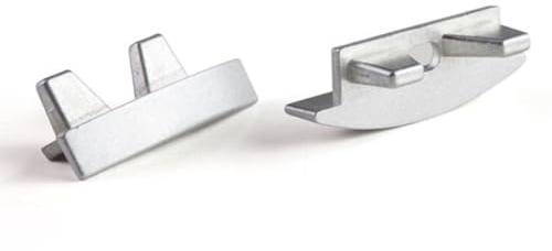 LEDsON Aluminium End Cap For Rslw8 Led Profile Without Cable Hole - Silver