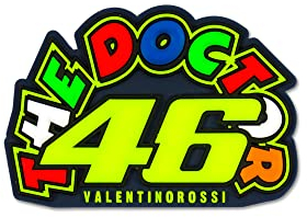 Valentino Rossi Magnet 46,Unisex,One Size,Multi