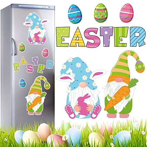 Osterzwerge Kühlschrankmagnete Osterparty Kaninchen Ei Dekor für Kühlschrank Kobold Schloss Magnetische Kühlschrankdekorationen Ostern Magnet Aufkleber für Küche Auto Metall Tür Briefkasten Dekor
