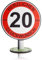 DARO Design - Verkehrsschild 20 Jahre Herzlichen Glückwunsch - 20cm Groß - Verkehrszeichen Geburtstag, Jubiläum, Schild, Holz