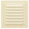 Griglia di ventilazione in metallo (12,5 x 12,5 cm, beige)