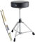 Dixon PSN-9 Drumhocker Schlagzeug Rundsitz + keepdrum Drumsticks