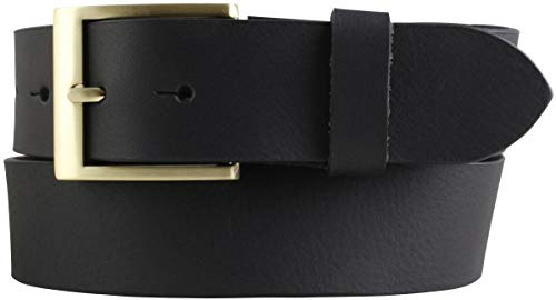 BELTINGER Jeansgürtel aus Vollbüffelleder 4 cm | Jeans-Gürtel für Damen Herren 40mm | Leder-Gürtel aus Büffelleder 4cm