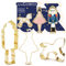ScrapCooking 2087 - Stampini per biscotti in acciaio inox dorato, 3 pezzi di schiaccianoci