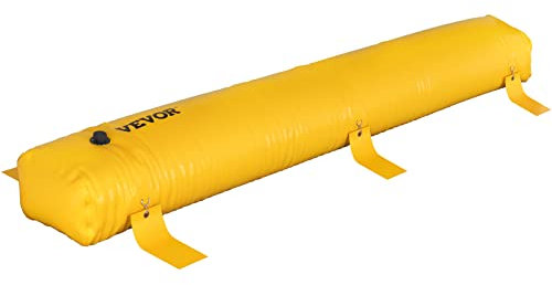VEVOR Barrera Antiinundaciones 3.66 m Largo x 30.5 cm Alto, Bolsas contra Inundaciones Alternativas a los Sacos de Arena, Barrera contra Inundaciones de PVC Impermeable, para Puerta de Garaje
