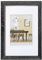 walther design Bilderrahmen dunkelgrau 30 x 40 cm mit Kunstglas und Passepartout Fiorito Holzrahmen EFX040D