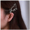 Dervivea Barrette Chat Barrette Argent Épingle À Cheveux Animal Creuse Barrette Chat Barrette Métal Minimaliste Accessoires Cheveux Décoratifs Pour Coiffure Femmes Et Filles