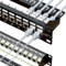 iwillink Coupleur RJ45 24 ports Cat7 1U blindé Panneau de brassage STP 48,3 cm avec barre arrière, support mural ou montage en rack, compatible avec câblage Cat5, Cat5e, Cat6, Cat7