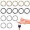 15 Stück Runde Karabinerclips Runde Federkarabinerclips Feder Runde Schlüsselringclips Feder-O-Ring-Schnalle Für Schlüsselanhänger Tasche Geldbörse Handtasche