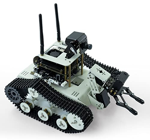 Yahboom ROS Roboterauto für Robot Arm Jetson Nano 4GB SUB Raspberry Pi KI visuelle Erkennung Opencv Gesichtserkennung Roboterarm greifen (Transbot SE Without Nano)