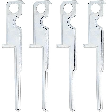 eMagTech 4Pcs Stereo Removal Tools Compatible with Kenwood Compatible with Skoda Fabia Car Radio Removal Tool Key Car Accessories 12cm
