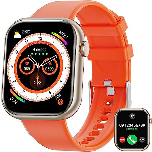 Montre Connectée avec Appels Bluetooth,Smartwatch 1,85'' pour Femme Homme,Montre Sport étanche IP67 avec 100+ modes sportifs,Montre Fitness avec Fréquence Cardiaque Podomètre Sommeil pour Android iOS