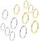 VELESAY 12 Stück Edelstahl Ringe Stapelbarer Knuckle Ringe für Damen Frauen 2MM Dünner Knöchelring Midi Band Ringe Stapelringe Fingerringe Edelstahl Knöchel Ringe Set Damen Schmuck