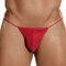 Strings pour Homme Sexy Sous-Vêtement Dentelle Erotique Lingerie Sissy Slip T-Back Tanga Thongs Slips Taille Basse