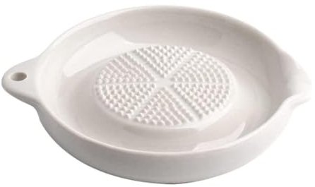 KOMUNJ Ceramic Ginger Grater, Ceramic Grater, for Garlic, Nutmeg, Celery, Carrots, Garlic Onion
