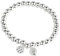 LuxurySP 925 Sterling Silver Handmade Strand Chain Bracelet 4mm Bead Ball Stretch Bracelets for Women Girls Silver Jewelry Gift (Color 3-One Size)