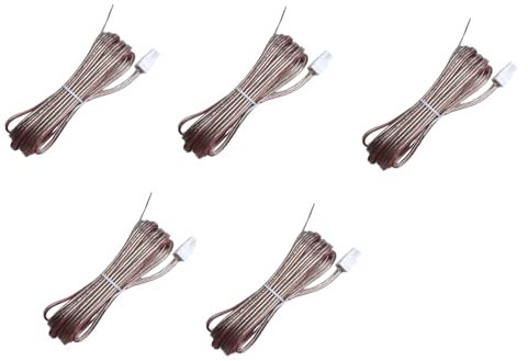 Lautsprecherkabel 5x Speaker Cables Red Gray Sound Wires Cords White Connectors Compatible With Sony Disc Deck Receiver Mini Hi-Fi System