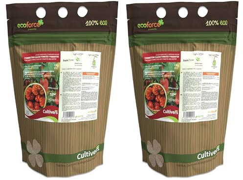 CULTIVERS Abono Calcio para Tomates y Pimientos de 2x1 Kg. Corrector de Carencias de acción inmediata.