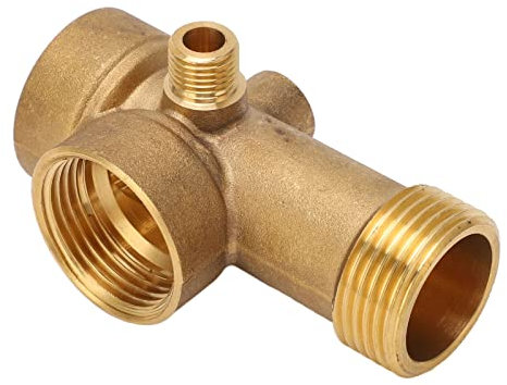 Raccord de Tuyau en Laiton, Connecteur de Canalisation de Gaz, D'huile et D'eau à 5 Voies, Cuisine Salle de Bains