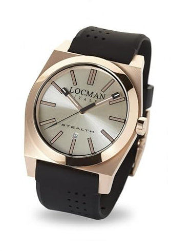 Generico Loc|Man Italia Reloj Hombre y Mujer Automático Analógico Stealth 0201RRAVF5N0SIK | Reloj sumergible unisex | Wrist Watches For Men and Woman | Reloj deportivo con cronógrafo, Rosé