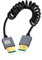 CY Câble HDMI 2.1 mâle vers HDMI mâle 8K 60 Hz Câble spiralé extensible pour moniteur d'ordinateur portable HDTV (100 cm)