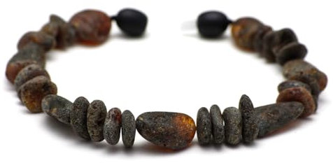 Bernsteinarmband Damen & Herren - Ostsee Schmuck - Baltischer Bernstein Armband Unisex - Roh - Einzigartiges Geschenk (BUNT, 24 CM)