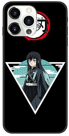 CRSMINE Cute Phone Case Demon Compatible with iPhone 16 with Slayer Tokitou 15 14 12 13 11 Pro Max Plus XR X Xs Max Muichirou Shockproof TPU Cover