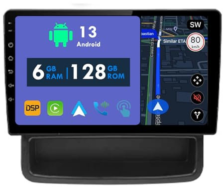 RoverOne Car Radio GPS for Nissan Primastar for Renault Trafic 2 for Opel Vivaro 2006-2014 Carplay Android Auto Stereo Head Unit Bluetooth Sat Navigation (For Renault Trafic)