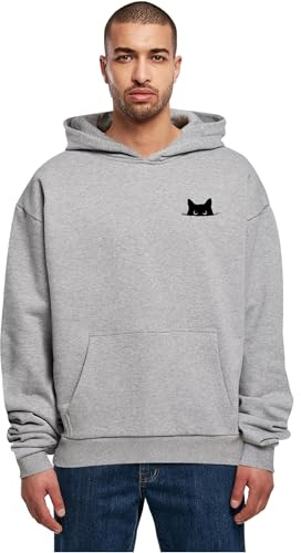 MERCHCODE Herren Mp0008981-halloween - Cat Hoody Hooded Sweatshirt (1er Pack)