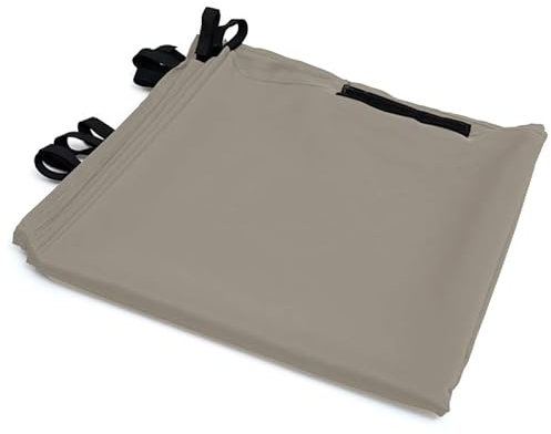 IDMarket - Lot de 2 Rideaux pour pergola Taupe 3 et 4 M Panneaux muraux avec Fermeture éclair