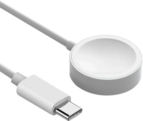 Cargador compatible con A-pple Watch, cargador de reloj inteligente rápido inalámbrico de succión magnética tipo C, cable de carga de 1 m compatible con la serie de relojes A-pple 9/8/7/6/Se/5/4/3/2/1