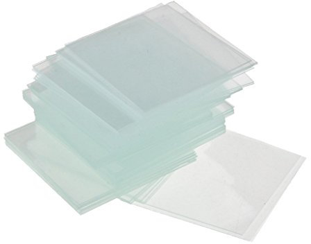 100Pieces Microscope Slide Cover Slips 20mm x 20mm Square Cover Glasses