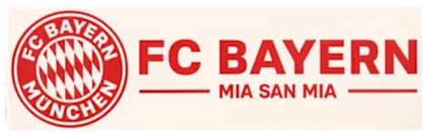FC Bayern München Heckscheibenaufkleber Mia san mia ca. 34 x 10,5 cm