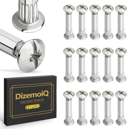 DizemoiQ 30 Stück M6 Möbelverbinder Set Hülsenschrauben Schrankverbinder Verbindungsschrauben für Möbel Längen 32-42mm