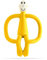 Matchstick Monkey, Original Teether & Gel Applicator, Antimicrobial Silicone Teething Toys for Baby, Easy to Grip, BPA Free, 3 Months Old+, 10.5 cm, Yellow Monkey