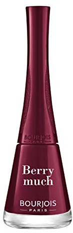 BOURJOIS - Vernis À Ongles 1 Seconde 07 Berry Much - Séchage Rapide En 50 Secondes - Pinceau Panoramique Anti Débordement - Application Facile - Couleur Intense - 9 ml