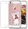 MadBee iPhone 5/ 5S/ SE Case + Tempered Glass Screen Protector, Colorful Pattern Printed Design Clear Soft Flexible TPU Protective Cover Case for Apple iPhone 5/ iPhone 5S/ iPhone SE (Cat 3)
