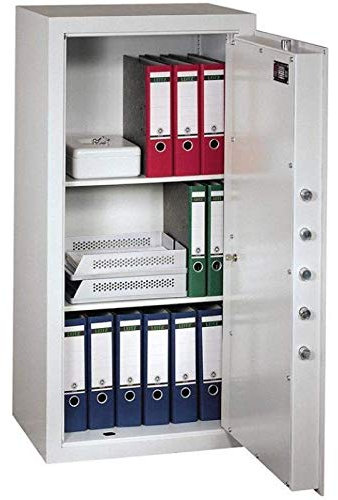 Müller Safe MN 3 Möbeltresor, Doppelbartschloss mit 2 Schlüsseln, Grad 0 nach EN 1143-1, H47.6xB49.6xT27 cm, 77 kg