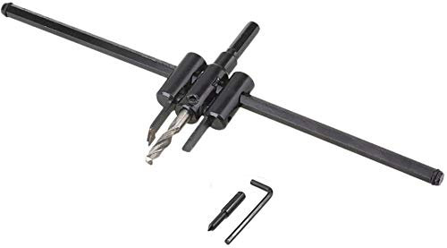 XMHF 30 mm bis 300 mm verstellbarer Kreis-Lochschneider, Holz, Trockenbau-Bohrer, Säge, Rundschnitt, Bohrer, Bohrer, Holzbearbeitung, Drehloch, DIY-Werkzeuge für Holz, Gips, Bretter, Kunststoff-Punkt