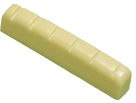 Ivory left handed guitar nut acoustic or electric 44mm x 6mm quality resin material.