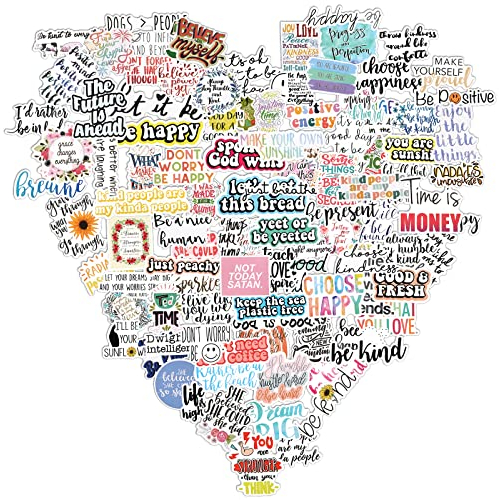 cobee 100 Stück Motivierende Aufkleber, inspirierende Aufkleber, wasserdichte positive Laptop-Aufkleber für Scrapbooking Tagebuch Teenager Studenten Erwachsene Lehrer Wasserflaschen