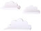 MOLILAND 3er Set Wandregal Kinderzimmer Weiß | Babyzimmer Wolkenregal für Bücher, Spielzeug, Dekoration | Regal Wolke aus Holz | Skandinavischen Stil |Wolke Wandregal Amazonka - Prestige